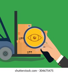 Delivery digital design, vector illustration 10 eps graphic