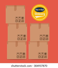 Delivery digital design, vector illustration eps 10