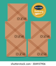 Delivery digital design, vector illustration eps 10