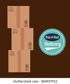 Delivery digital design, vector illustration eps 10