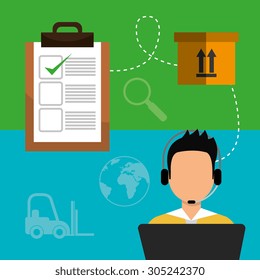 Delivery digital design, vector illustration eps 10.