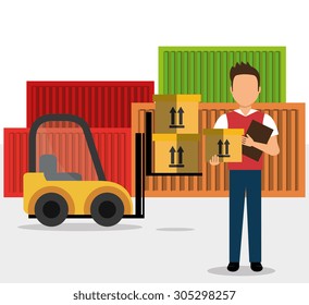 Delivery digital design, vector illustration eps 10.