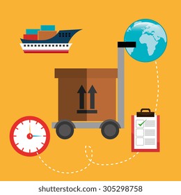 Delivery digital design, vector illustration eps 10.