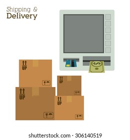 Delivery digital design, vector illustration eps 10