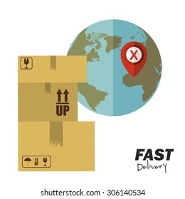 Delivery digital design, vector illustration eps 10