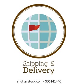 Delivery digital design, vector illustration eps 10