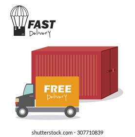 Delivery digital design, vector illustration eps 10