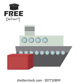 Delivery digital design, vector illustration eps 10