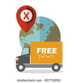 Delivery digital design, vector illustration eps 10