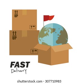 Delivery digital design, vector illustration eps 10