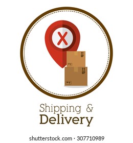 Delivery digital design, vector illustration eps 10