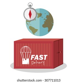 Delivery digital design, vector illustration eps 10