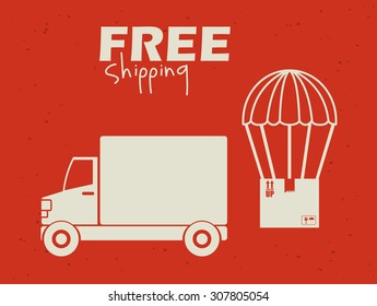 Delivery digital design, vector illustration eps 10