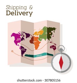 Delivery digital design, vector illustration eps 10