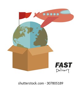 Delivery digital design, vector illustration eps 10