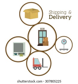 Delivery digital design, vector illustration eps 10