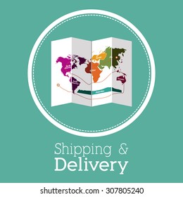 Delivery digital design, vector illustration eps 10