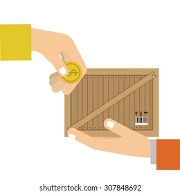Delivery digital design, vector illustration eps 10