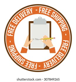 Delivery digital design, vector illustration eps 10