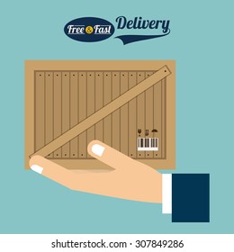 Delivery digital design, vector illustration eps 10