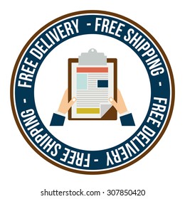 Delivery digital design, vector illustration eps 10