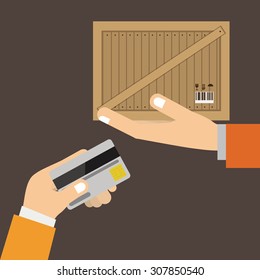 Delivery digital design, vector illustration eps 10