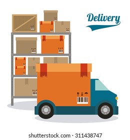 Delivery digital design, vector illustration eps 10