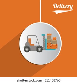 Delivery digital design, vector illustration eps 10