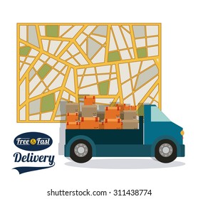Delivery digital design, vector illustration eps 10