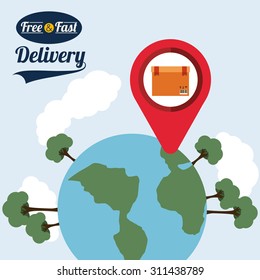 Delivery digital design, vector illustration eps 10