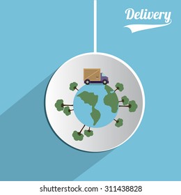 Delivery digital design, vector illustration eps 10