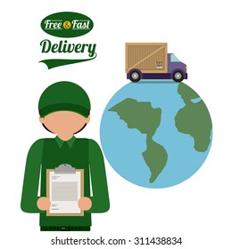 Delivery digital design, vector illustration eps 10