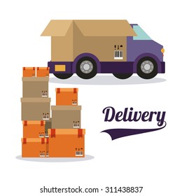 Delivery digital design, vector illustration eps 10