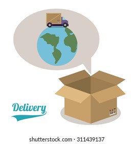 Delivery digital design, vector illustration eps 10