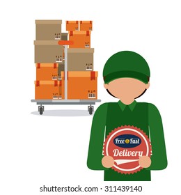 Delivery digital design, vector illustration eps 10