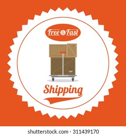 Delivery digital design, vector illustration eps 10