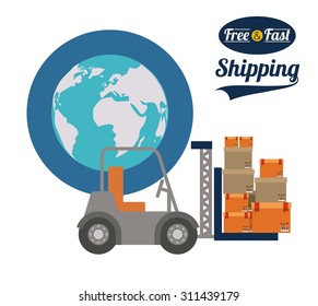 Delivery digital design, vector illustration eps 10