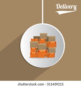 Delivery digital design, vector illustration eps 10