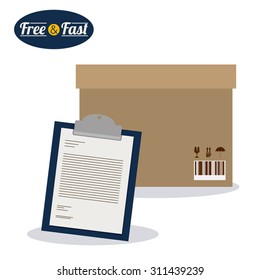 Delivery digital design, vector illustration eps 10