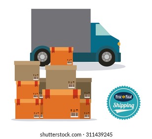 Delivery digital design, vector illustration eps 10