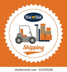 Delivery digital design, vector illustration eps 10