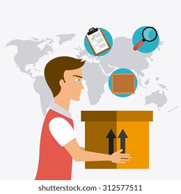 Delivery digital design, vector illustration eps 10.