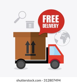 Delivery digital design, vector illustration eps 10.
