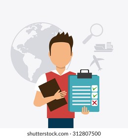 Delivery digital design, vector illustration eps 10.