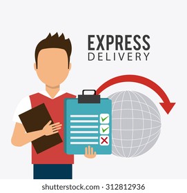 Delivery digital design, vector illustration eps 10.