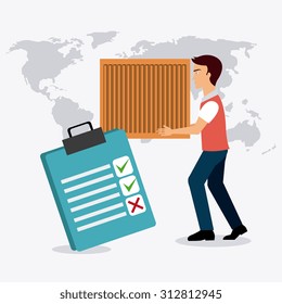 Delivery digital design, vector illustration eps 10.