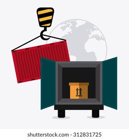 Delivery digital design, vector illustration eps 10.