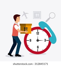 Delivery digital design, vector illustration eps 10.
