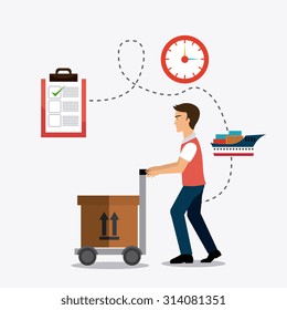 Delivery digital design, vector illustration eps 10.