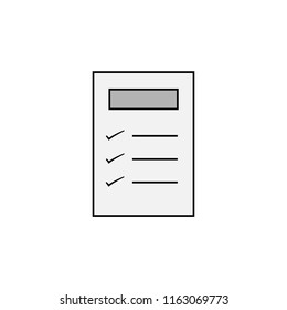 Delivery document isolated color icon, vector illustration design. Logistics collection.
